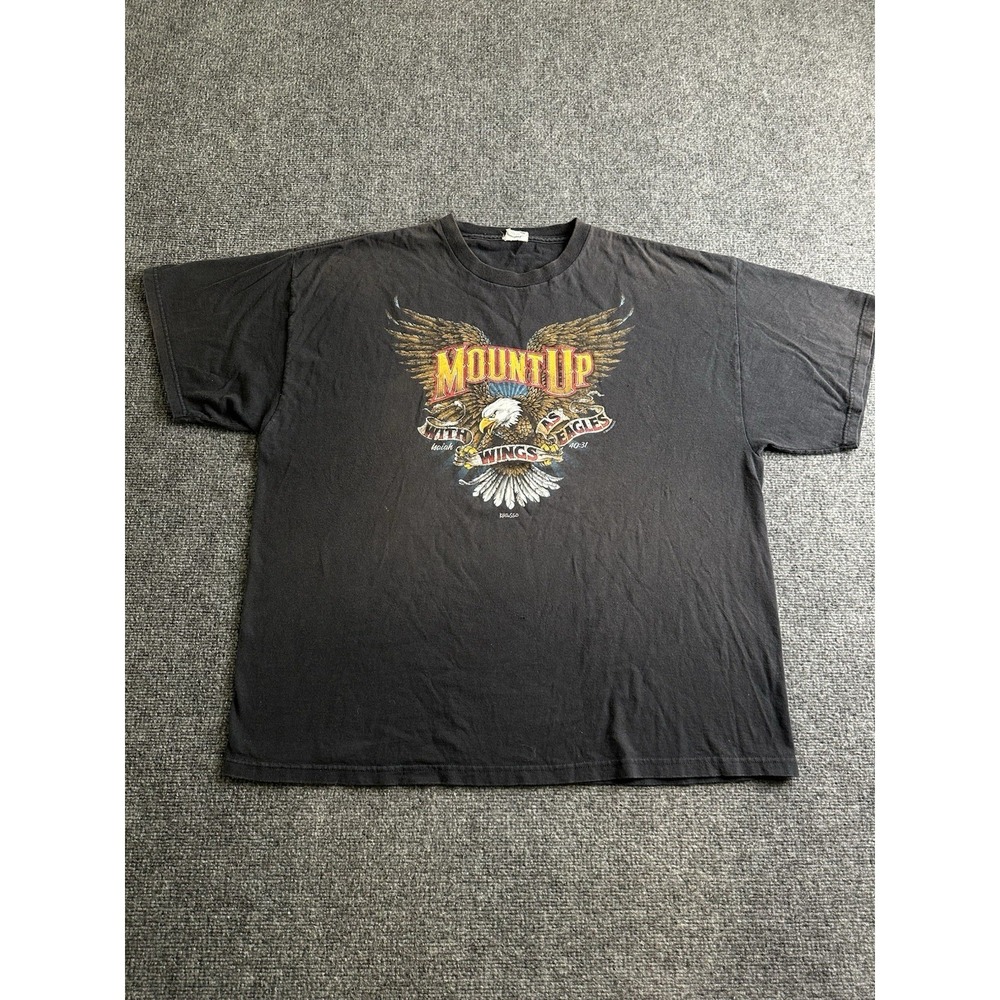 Mens 2009 Kerusso Mount Up Christian Eagle Graphic T-Shirt, Size 2XL